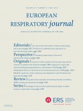 European Respiratory Journal: 39 (5)